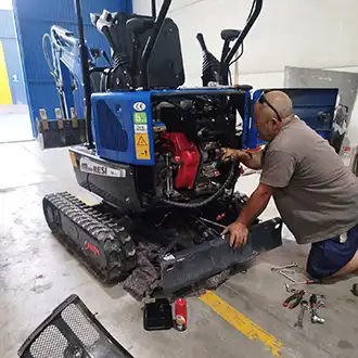Revisando máquina
